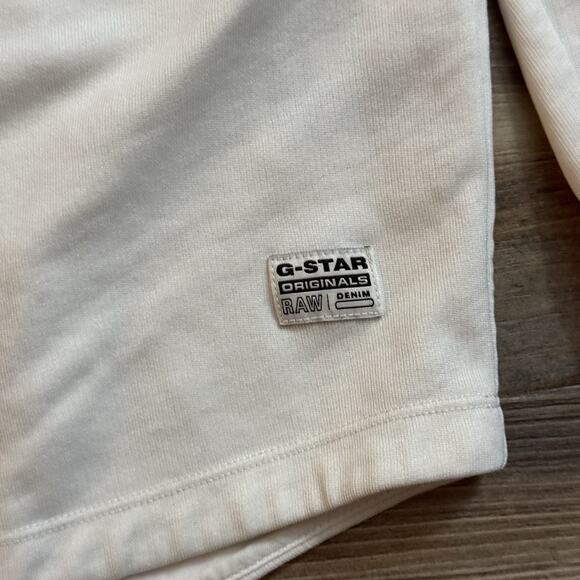 G-Star RAW Multi GR Relaxed Sweater Women’s XS Off-White Graphic Crewneck - Picture 5 of 8